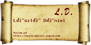 László Dániel névjegykártya