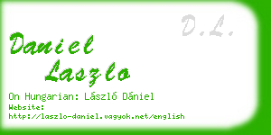 daniel laszlo business card