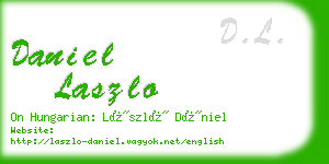 daniel laszlo business card